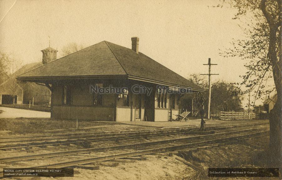 Postcard: Railroad Station, Sherborn, Massachusetts